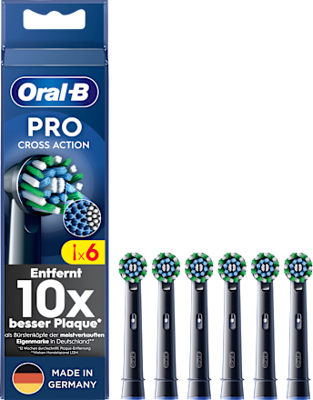Aufsteckbürsten PRO CrossAction schwarz, 6 St Oral-B