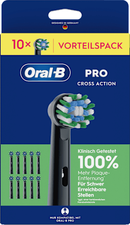 Aufsteckbürsten PRO CrossAction schwarz, 10 St