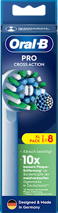 Aufsteckbürsten PRO CrossAction weiss, 8 St Oral-B