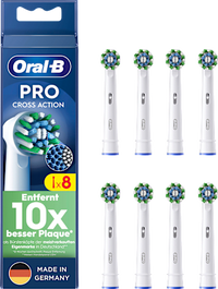 Aufsteckbürsten PRO CrossAction weiss, 8 St Oral-B