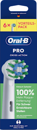 Aufsteckbürsten PRO CrossAction weiß, 6 St