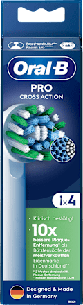 Aufsteckbürsten PRO CrossAction weiss, 4 St Oral-B