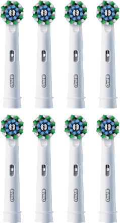 Aufsteckbürsten PRO CrossAction weiß, 8 St