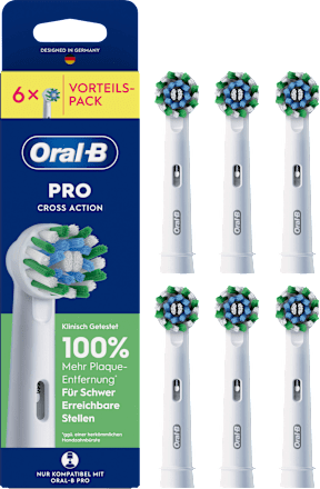 Aufsteckbürsten PRO CrossAction weiß, 6 St