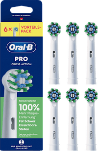Aufsteckbürsten PRO CrossAction weiß, 6 St
