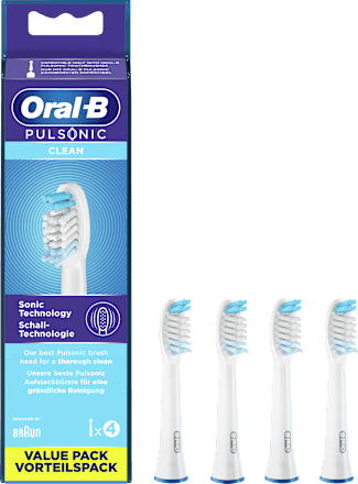 Aufsteckbürsten Pulsonic Clean Vorteilspack, 4 St