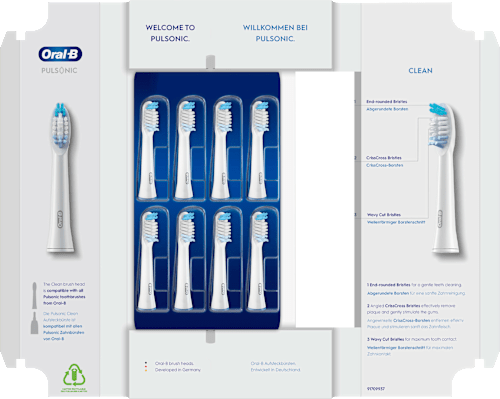 Aufsteckbürsten Pulsonic Clean, 8 St