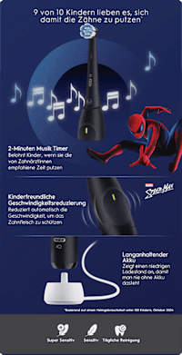 Elektrische Zahnbürste iO Kinder Spiderman mit Reiseetui, ab 6 Jahren, 1 St