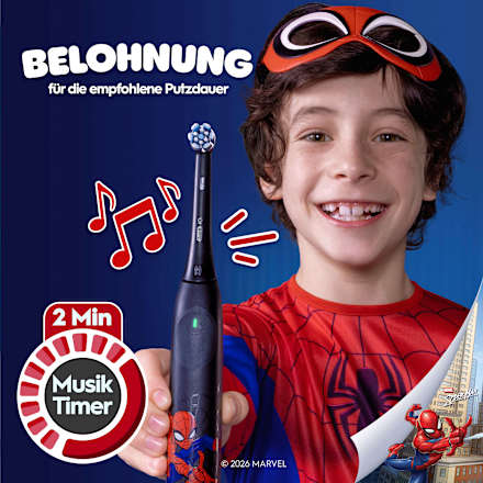Elektrische Zahnbürste iO Kinder Spiderman mit Reiseetui, ab 6 Jahren, 1 St