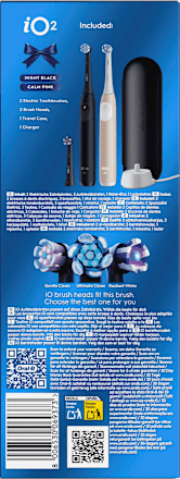 Elektrische Zahnbürste iO Series 2 Night Black + Calm Pink, 2 St Oral-B