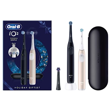 Elektrische Zahnbürste iO Series 2 Night Black + Calm Pink, 2 St Oral-B