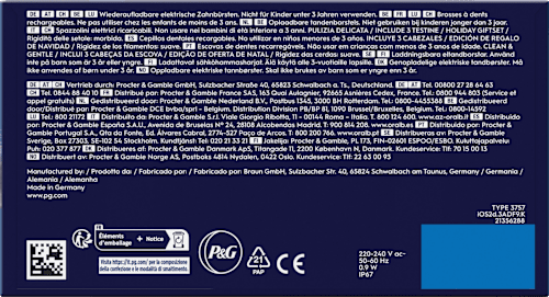 Elektrische Zahnbürste iO Series 2 Night Black + Calm Pink, 2 St Oral-B
