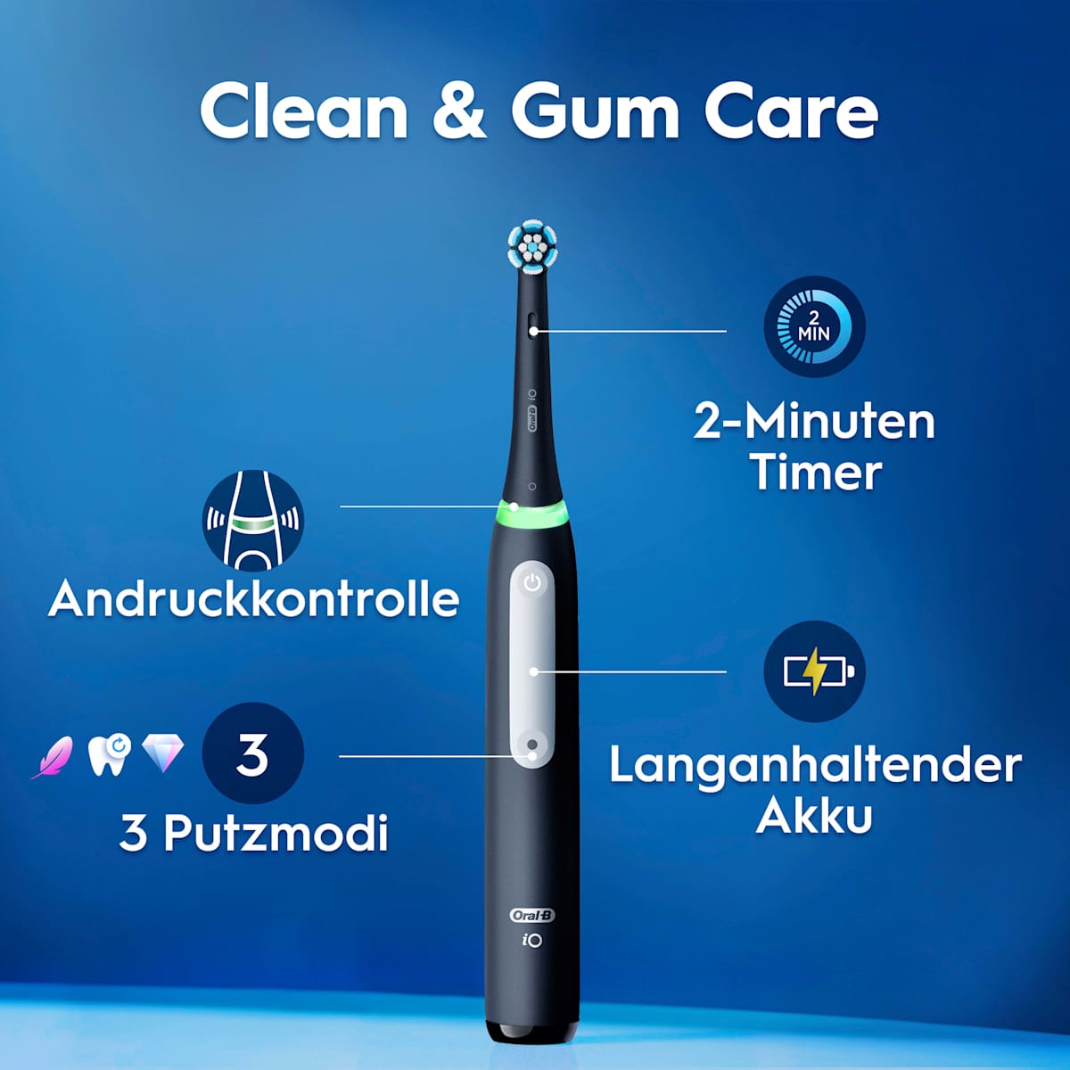 Oral-B Elektrische Zahnbürste iO Series 3 Leopard Edition, 1 St