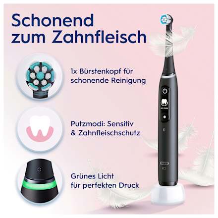 Elektrische Zahnbürste iO Series 6 Black Lava, 1 St