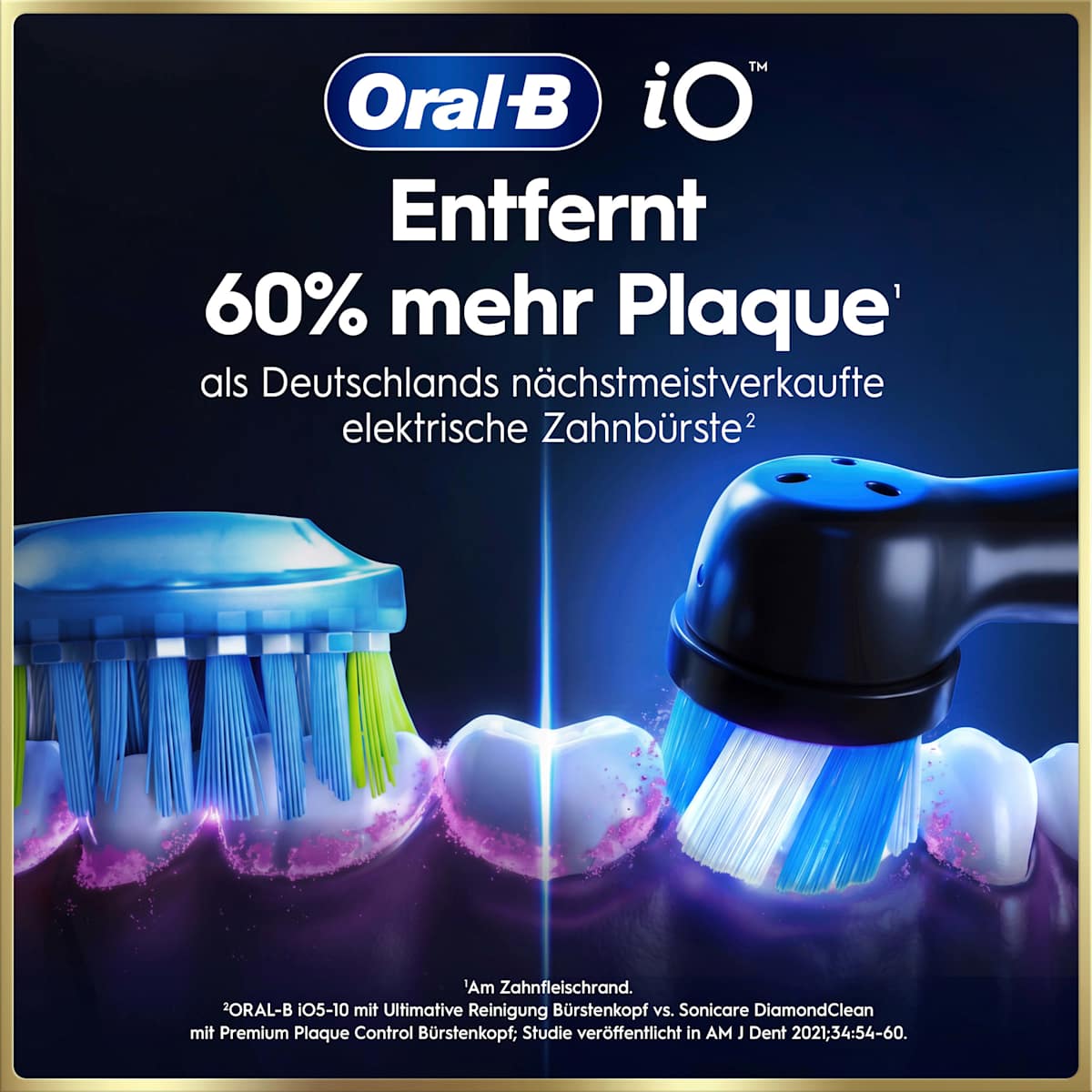 Oral-B Elektrische Zahnbürste iO Series 9 Gold, 1 St