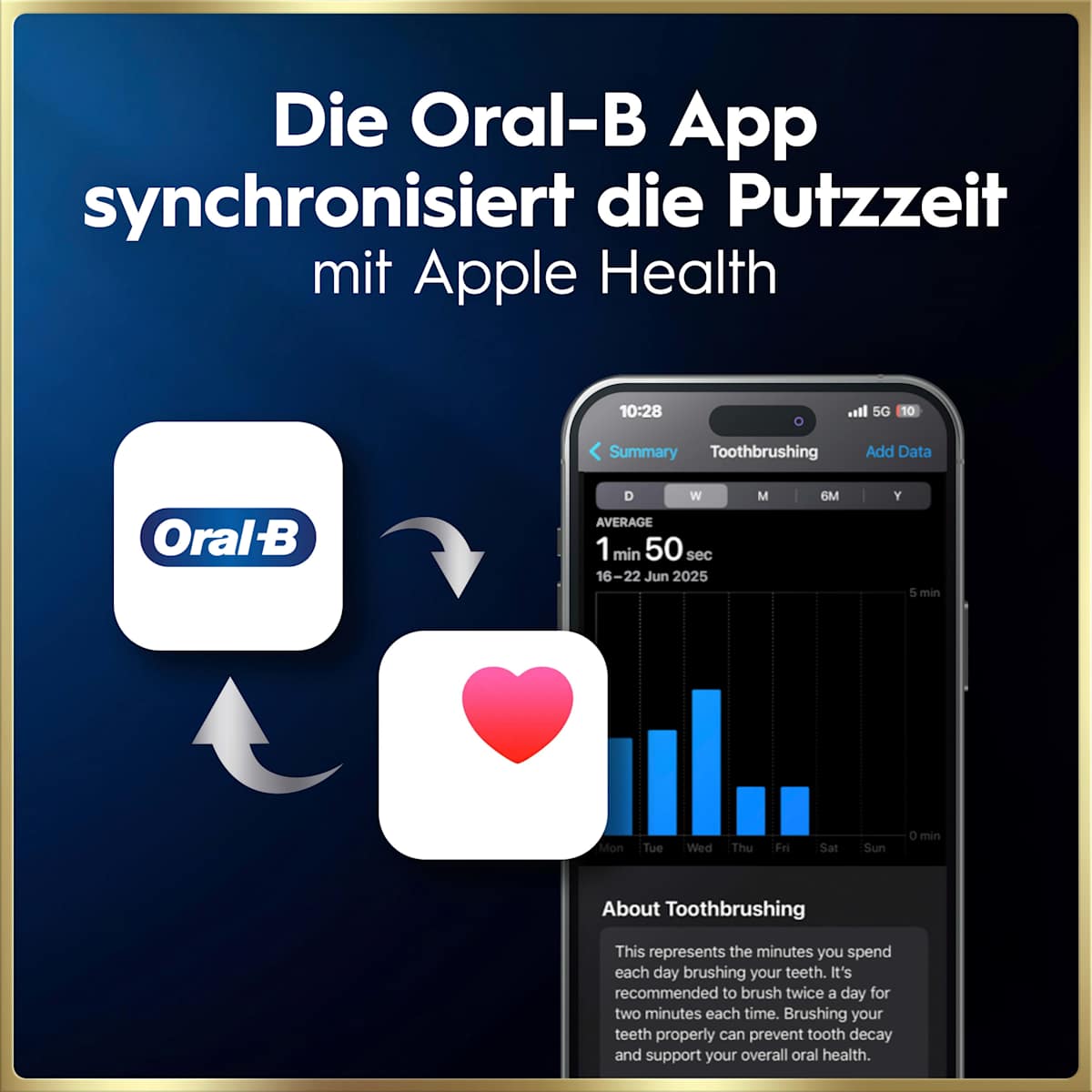 Oral-B Elektrische Zahnbürste iO Series 9 Gold, 1 St