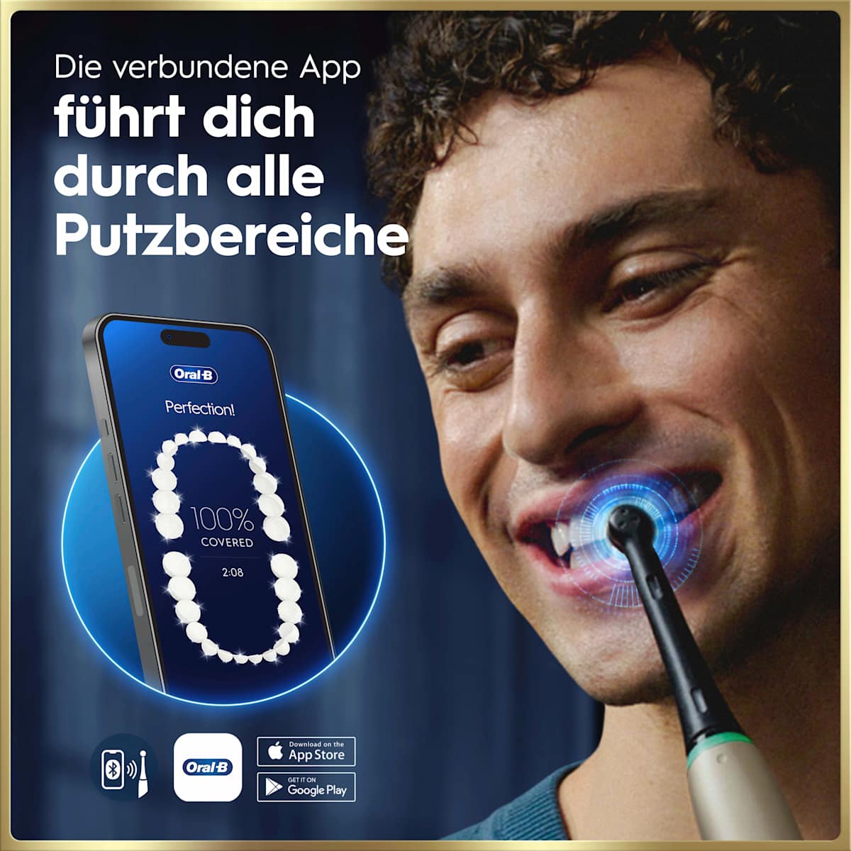 Oral-B Elektrische Zahnbürste iO Series 9 Gold, 1 St