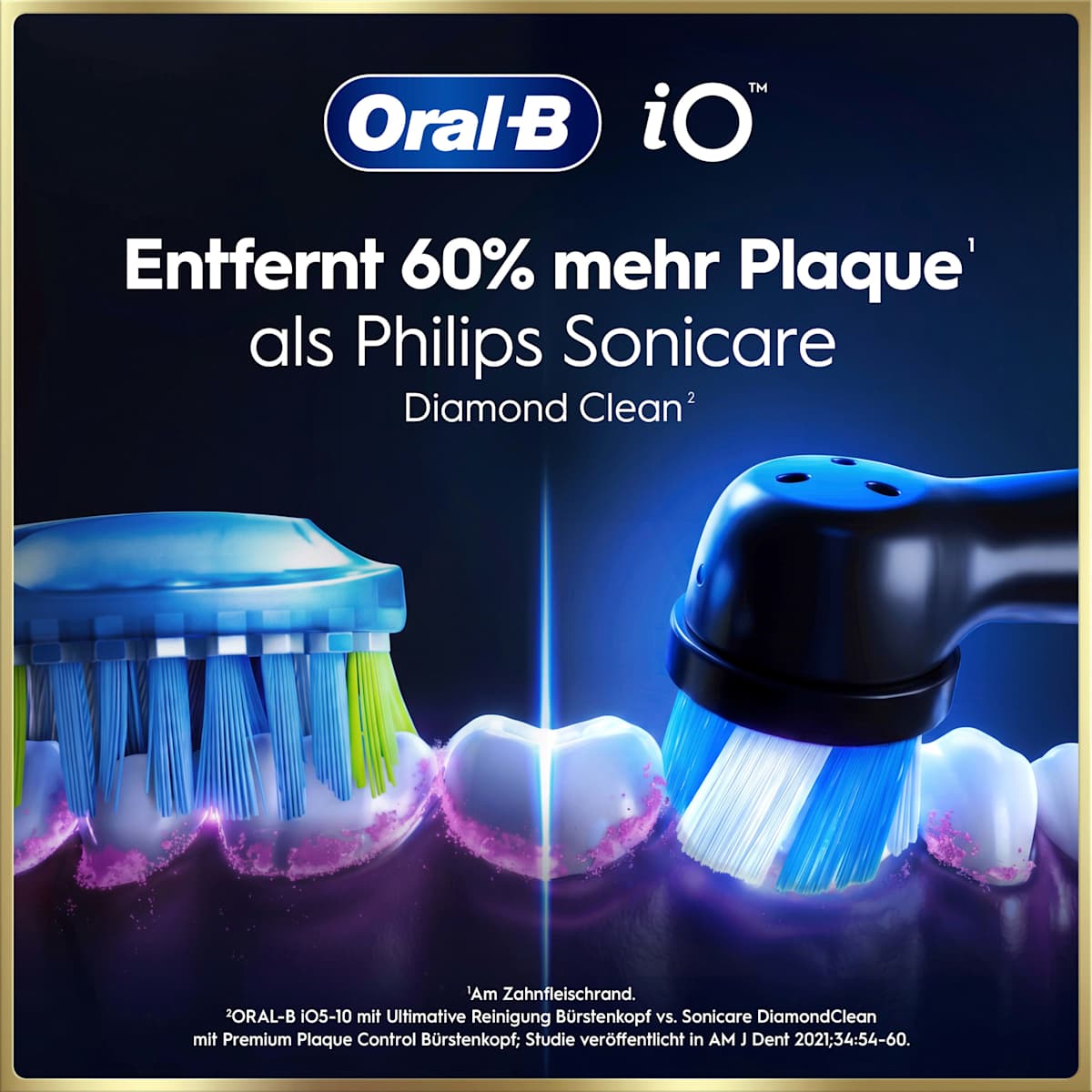 Oral-B Elektrische Zahnbürste iO Series 9 Gold, 1 St