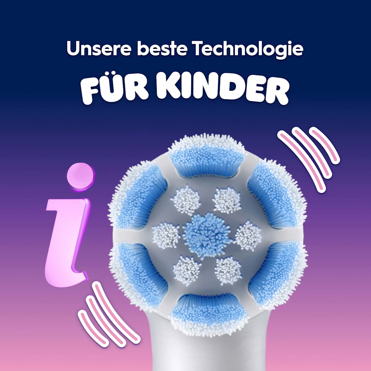 Oral-B Elektrische Zahnbürste Kinder iO Angel mit Reiseetui, ab 6 Jahren, 1 St