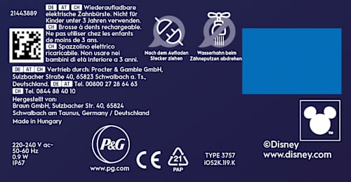 Elektrische Zahnbürste Kinder iO Stitch mit Reiseetui, ab 6 Jahren, 1 St