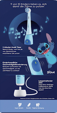 Elektrische Zahnbürste Kinder iO Stitch mit Reiseetui, ab 6 Jahren, 1 St