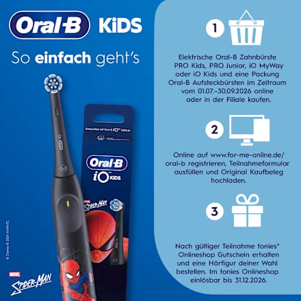 Elektrische Zahnbürste Kinder PRO Junior Green, ab 6 Jahren, 1 St