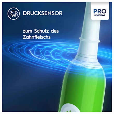 Elektrische Zahnbürste Kinder PRO Junior Green, ab 6 Jahren, 1 St