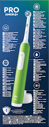 Elektrische Zahnbürste Kinder PRO Junior Green, ab 6 Jahren, 1 St