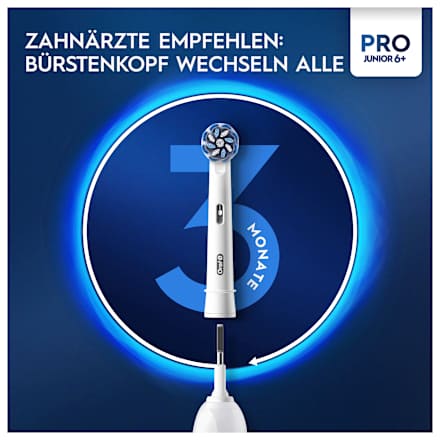 Elektrische Zahnbürste Kinder PRO Junior Green, ab 6 Jahren, 1 St