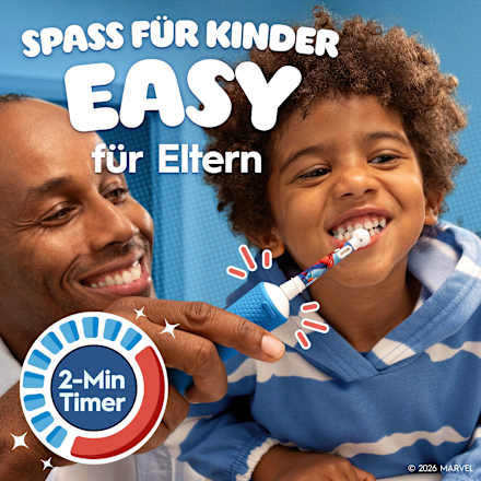 Elektrische Zahnbürste Vitality PRO Kinder Spiderman, ab 3 Jahren, 1 St