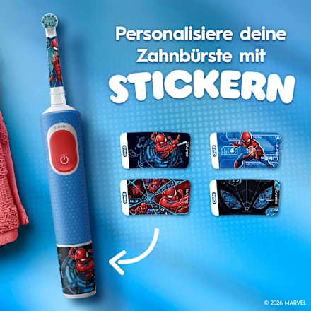 Elektrische Zahnbürste Vitality PRO Kinder Spiderman, ab 3 Jahren, 1 St