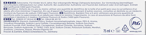 Zahnpasta 3D White Luxe Perfection, 75 ml