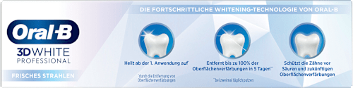 Zahnpasta 3D White Professional Express Whitening frisches Strahlen, 75 ml