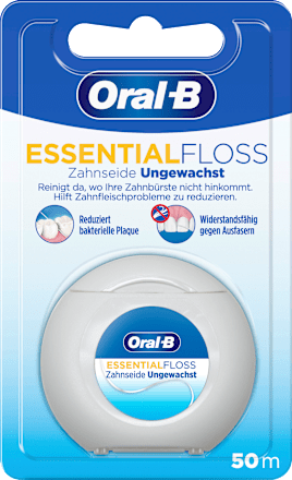 Zahnseide Essential Floss ungewachst, 50 m Oral-B