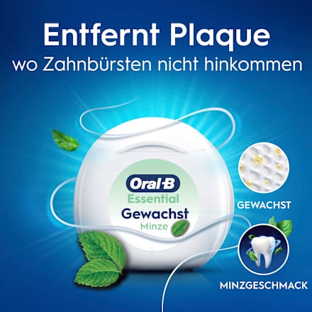 Zahnseide Essentialfloss gewachst, 50 m