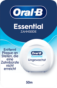 Zahnseide Essentialfloss ungewachst, 50 m