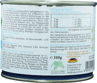 Nat kattenvoer met gevogelte, licht caloriearm, multipack (6 x 200 g), 1,2 kg