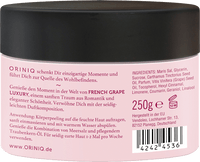 Body Scrub Crème-Olie Scrub Franse Druiven Luxe, 250 g
