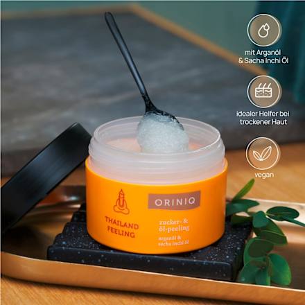 Körperpeeling Thailand Feeling Zucker, Argan- & Sacha Inchi Öl, 250 g
