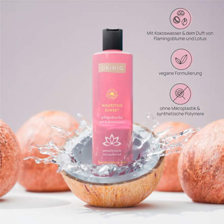 Pflegedusche Mauritius Sunset mit Kokoswasser, 250 ml