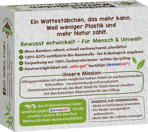 Wattestäbchen Bambus, 100 St