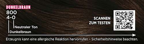 Haarkleur 4-0/800 Donkerbruin, 1 stuk