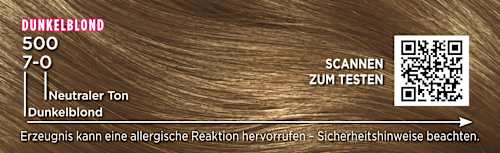 Haarkleur 500/7-0 Donkerblond, 1 stuk
