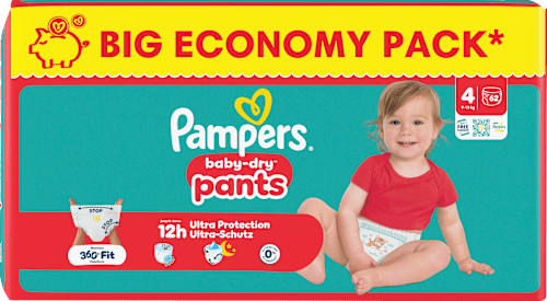 Baby Pants Baby Dry Gr. 4 (9-15 kg) Big Pack, 62 St