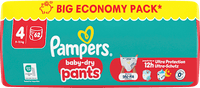 Baby Pants Baby Dry Gr. 4 (9-15 kg) Big Pack, 62 St