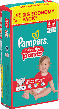 Baby Pants Baby Dry Gr. 4 (9-15 kg) Big Pack, 62 St