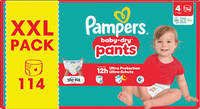 Baby Pants Baby Dry Gr. 4 (9-15 kg) XXL Pack, 114 St