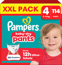 Baby Pants Baby Dry Gr. 4 (9-15 kg) XXL Pack, 114 St