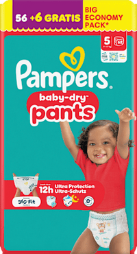 Baby Pants baby-dry Gr. 5 (11-17 kg) Big Economy Pack, 62 St