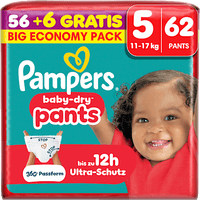 Baby Pants baby-dry Gr. 5 (11-17 kg) Big Economy Pack, 62 St